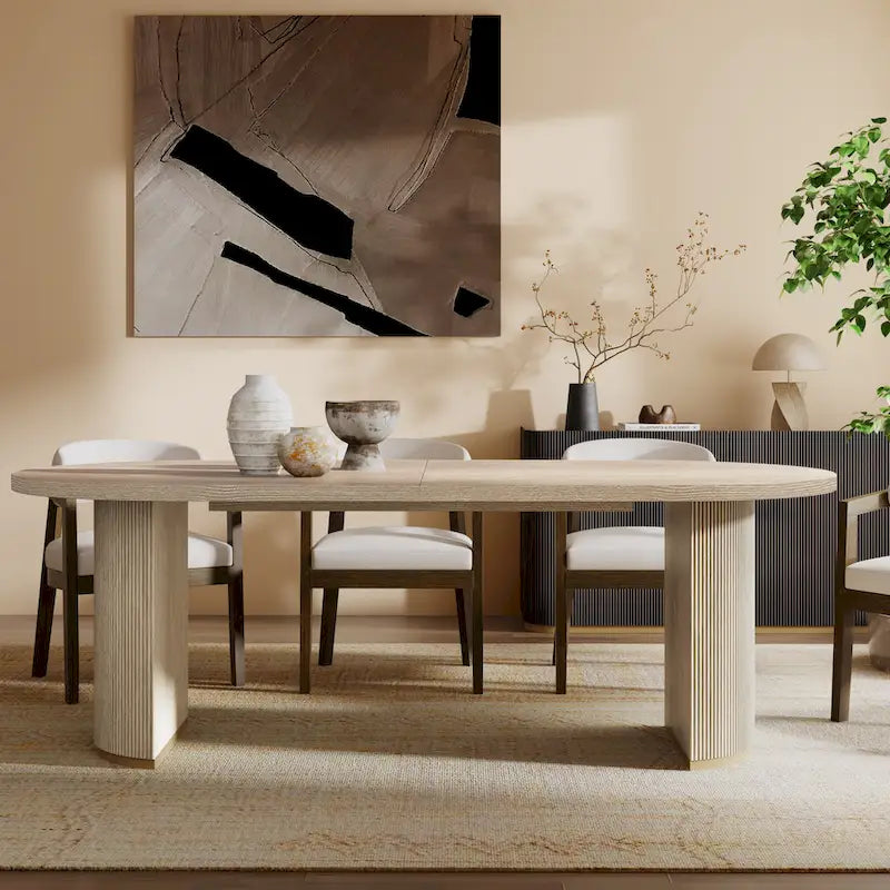 Christopher Knight Home – Eleanor moderner ovaler Esstisch aus Holz