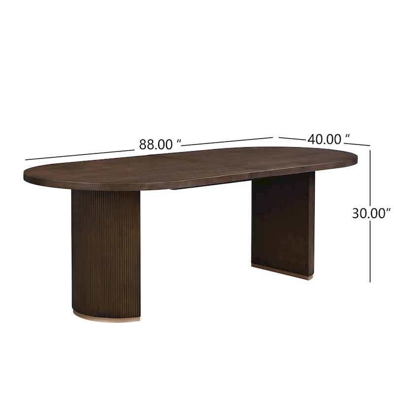 Christopher Knight Home – Eleanor moderner ovaler Esstisch aus Holz