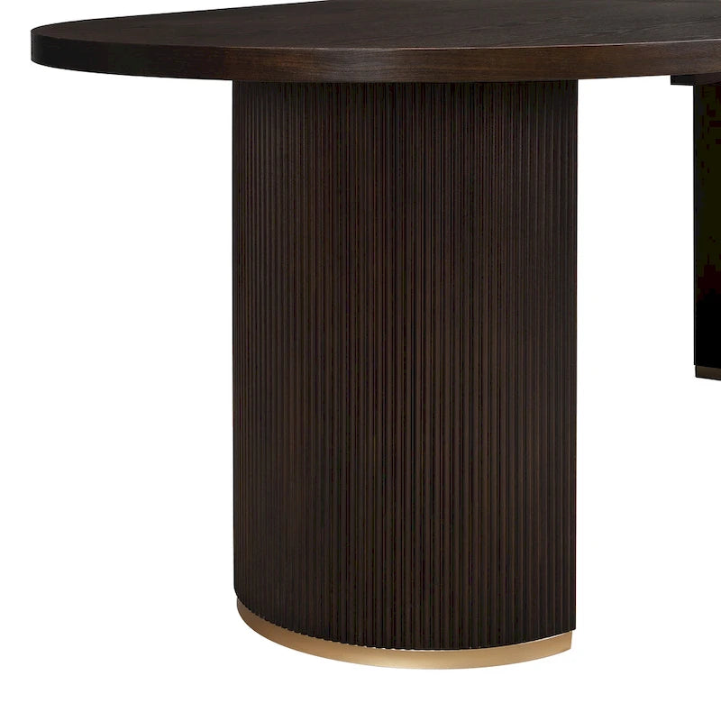 Christopher Knight Home – Eleanor moderner ovaler Esstisch aus Holz