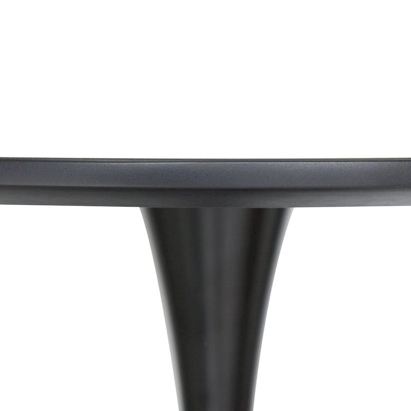 Ensemble de salle à manger de 5 pièces avec table ronde en MDF de 35 et 4 chaises d’appoint en plastique ABS avec pieds en métal doré