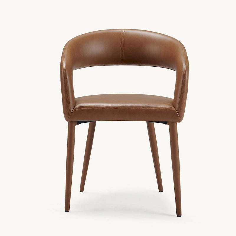 Ensemble de 6 chaises de salle à manger modernes Fort rembourrées en similicuir PU