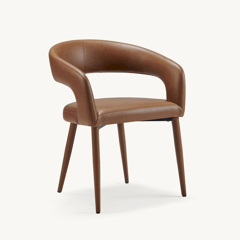 Ensemble de 6 chaises de salle à manger modernes Fort rembourrées en similicuir PU