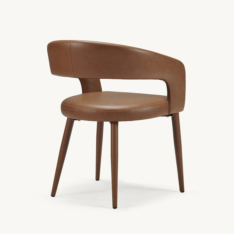 Ensemble de 6 chaises de salle à manger modernes Fort rembourrées en similicuir PU