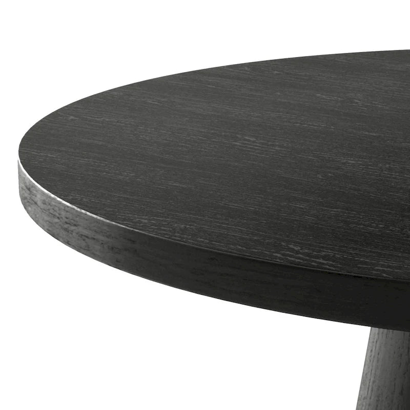 Furniture of America Vitten modern, kerek, tömörfa talapzatos dohányzóasztal