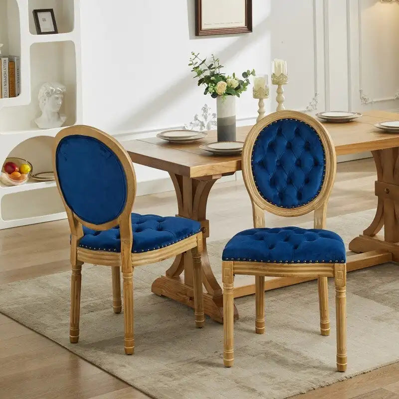 French Dining Chair with Nailhead Trim Set of 6
