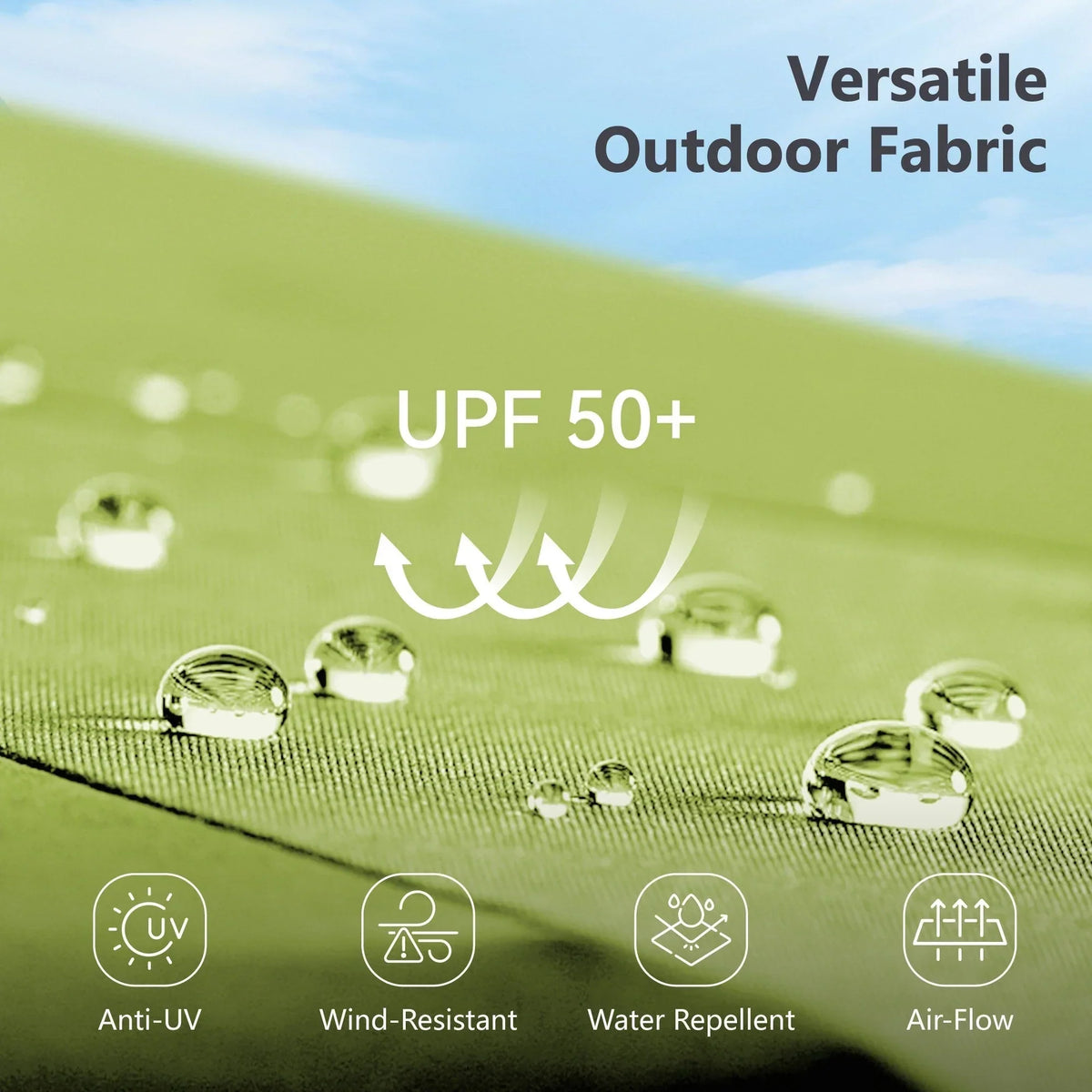 MAISON ARTS dubbele parasol voor terras, 15 ft, extra groot, tweepersoons, inclusief voet