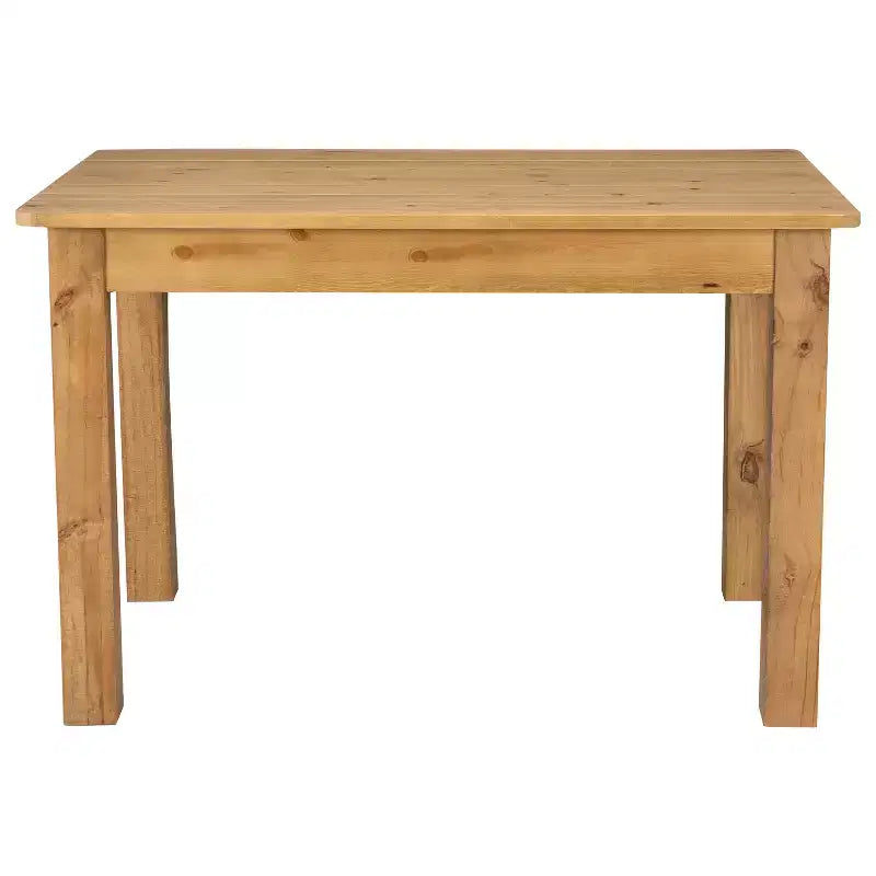 Flash Furniture 46 x 30 Rectangular Solid Pine Farm Dining Table