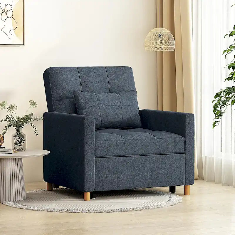 Sillón sofá cama 3 en 1 AECOJOY con almohada y respaldo convertible