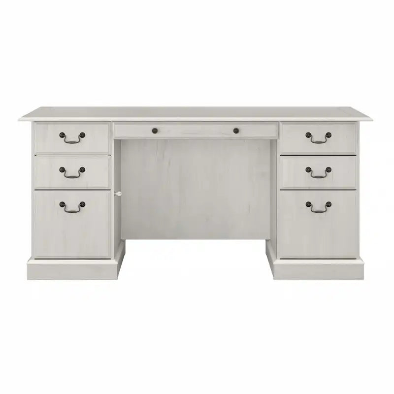 Bush Furniture Saratoga vezetői íróasztal fiókokkal és tárolóhellyel