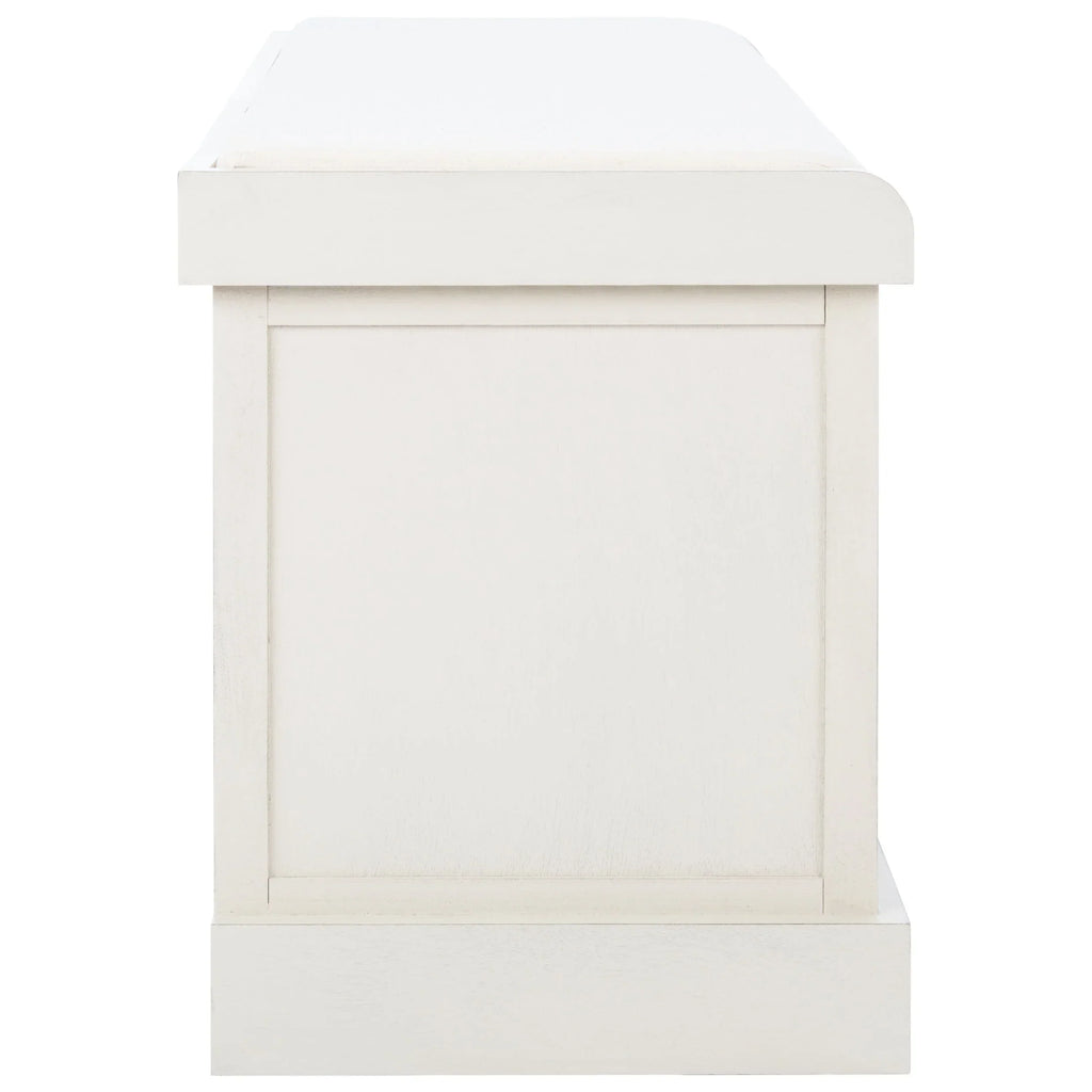 Banco de almacenamiento SAFAVIEH Fiorello con 3 cajones y cojín - 47.3 W x 15 L x 19 H - 47Wx15Dx19H
