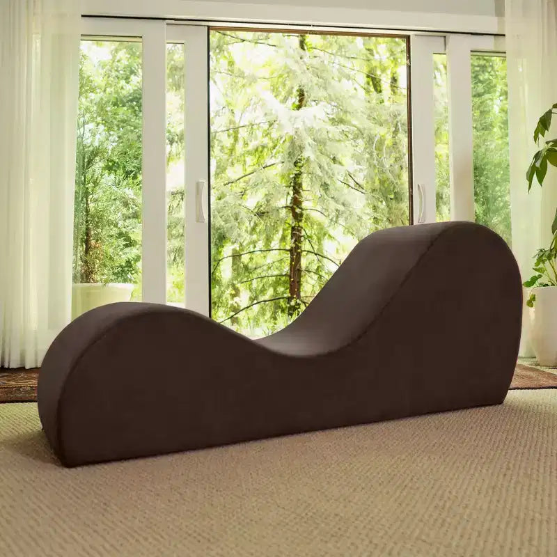 Avana Sleek Chaise Lounge for Yoga - Made in The USA - Great for Stretching, Relaxation, Exercise & More, 60D x 18W x 26H Inch, Light Grey