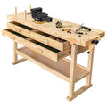Établi Olympia Tools de 60 po en bois dur avec plateau en hévéa, 4 tiroirs, capacité de charge de 450 lb