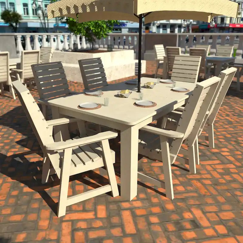 HIGHWOOD PROFESSIONAL 7-delige tuinset voor buiten dineren, 42x72