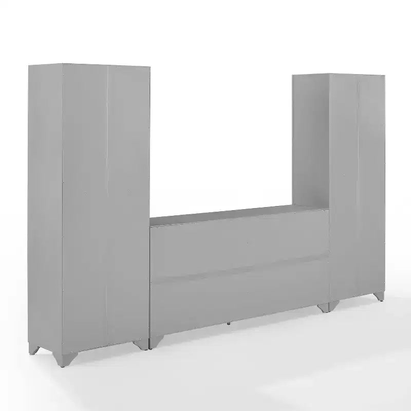 Ensemble 3 pièces Tara de buffet et meuble garde-manger finition vieillie - Crosley