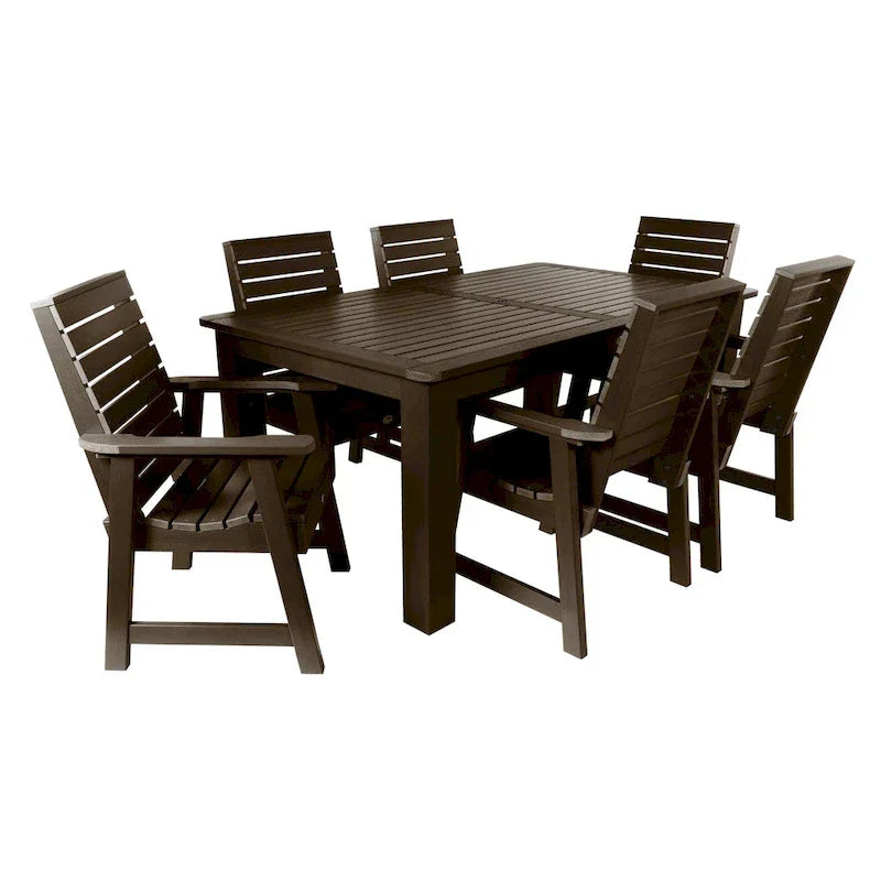 HIGHWOOD PROFESSIONAL 7-delige tuinset voor buiten dineren, 42x72
