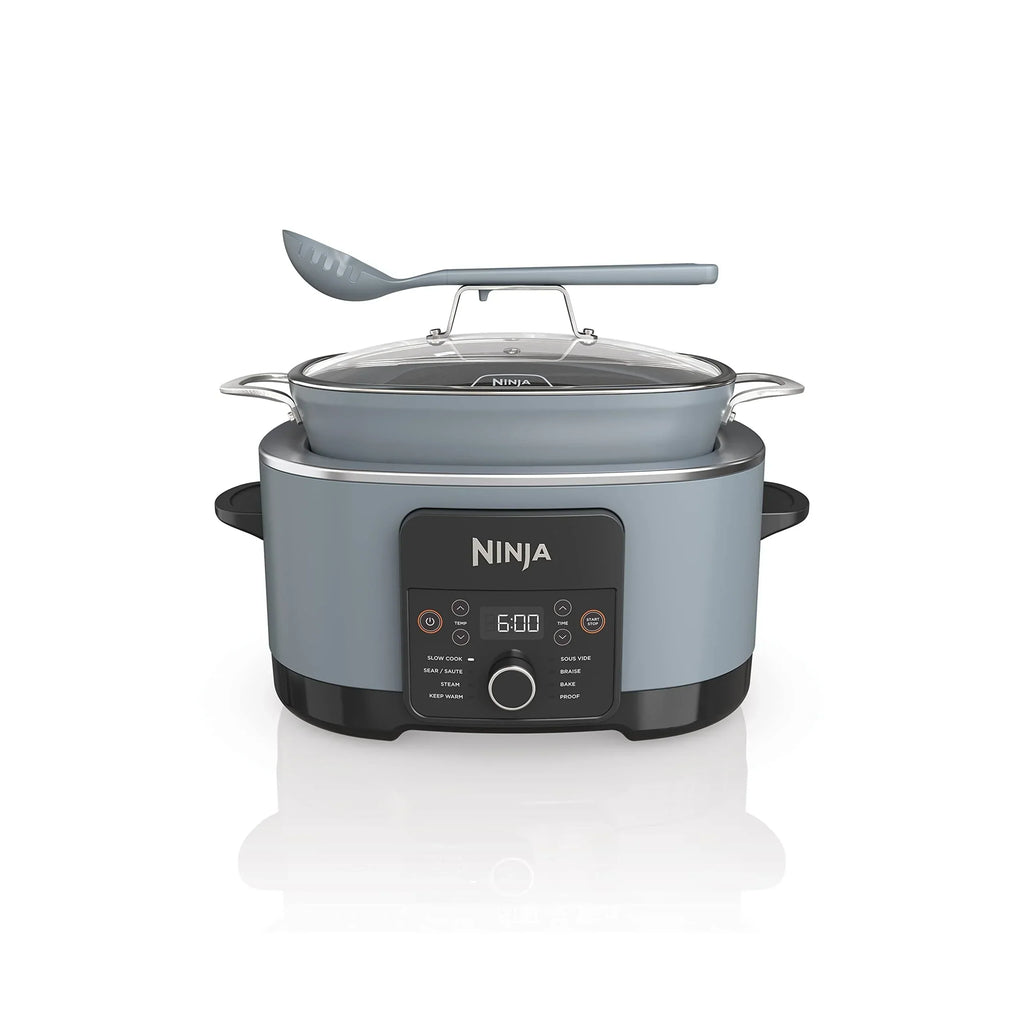 8.5 Quart Multi-Cooker, with 8-in-1 Slow Cooker, Dutch Oven, Steamer, Glass Lid, Integrated Spoon, Oven Safe Pot to 500F