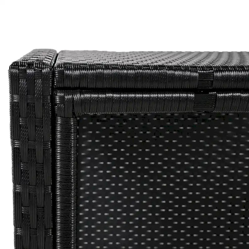 Vierkante loungeset van rotan voor buiten met spa-omlijsting en frame