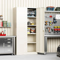 Garage-opbergkast van 71 inch met planken, voorraadkast en locker voor keuken, kantoor, garage, huis en voorraadkast, met verstelbare planken