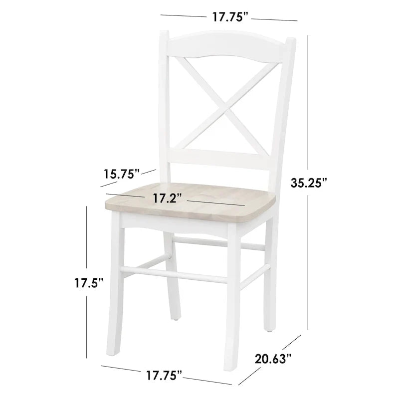 Simple Living Country Cottage 3-teiliges Esszimmer-Set mit Klapptisch