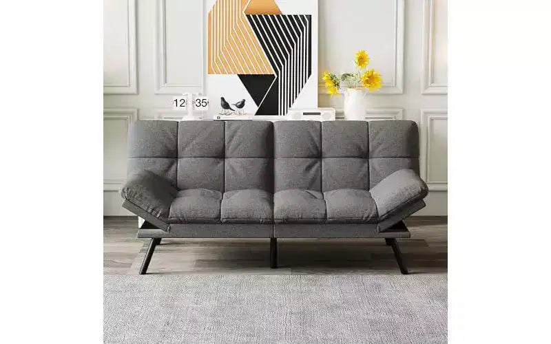 Verstellbares Futon-Schlafsofa mit abnehmbaren Armlehnen