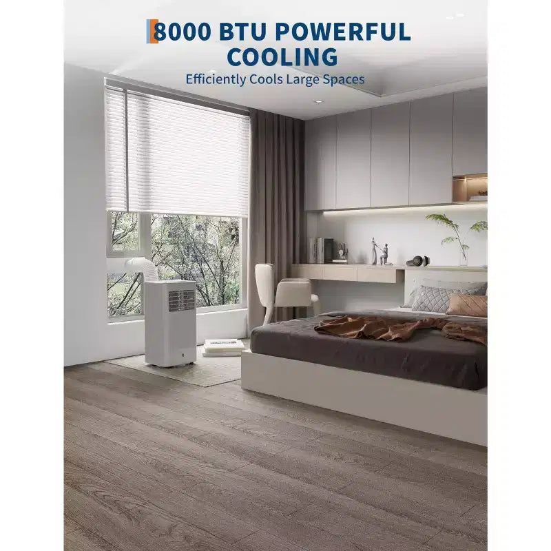 Mobile Klimaanlage, Flarhetoric 10.000 BTU Kühlen/Ventilieren/Entfeuchten 3-in-1-Mobilklimagerät für Räume bis 52 m², geräuscharme Geräte