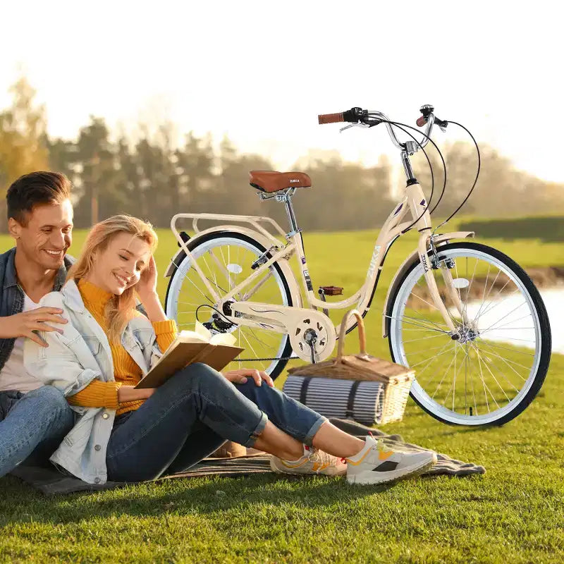 Zeus & Ruta 24-Inch Ladies' Bicycle with 7-Speed and Steel Frame