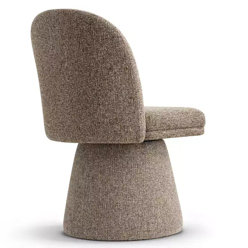 Set van 6 moderne 360° draaibare eetkamerstoelen zonder armleuningen, met voetstukachtige basis, elegante accentstoelen voor keuken, eetkamer of kantoor -Panipeachy