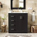 30 Single Sink Bathroom Vanity with Cabinet & 3 Drawers 鈥?Black / Blue / Green / Indigo / White