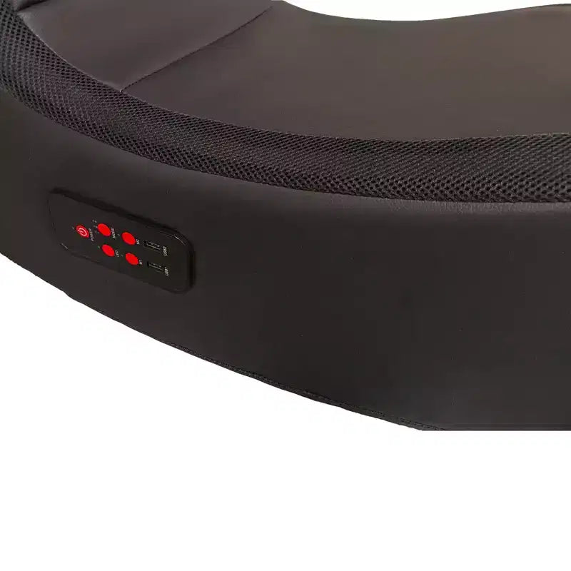 Fauteuil de jeu pliable au sol GDFStudio Claudia avec Bluetooth et massage vibratoire