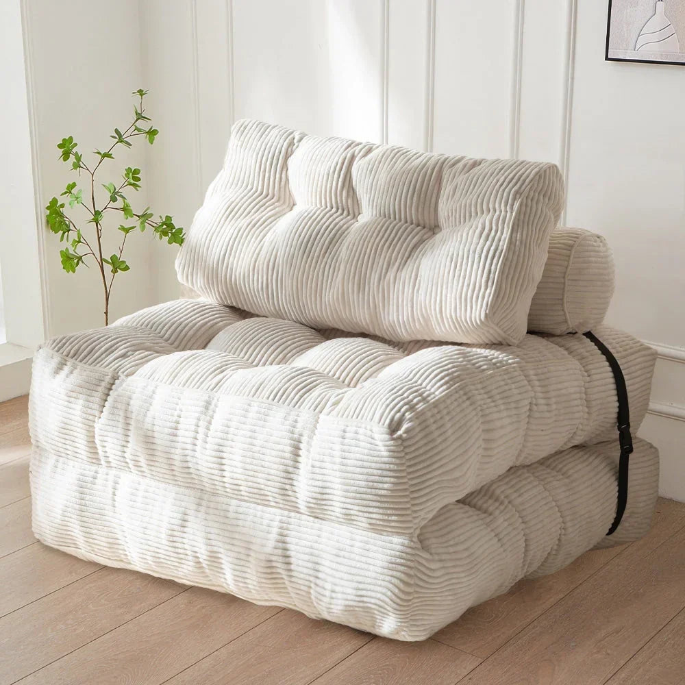 8 Corduroy vouwbare slaapbank, eenpersoons
