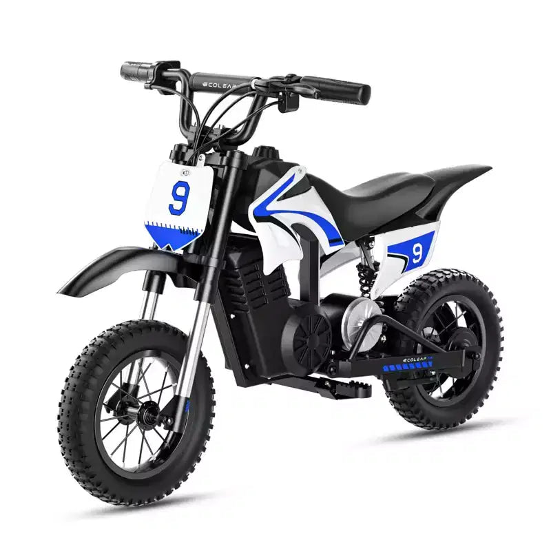 ECOLEAP K1 elektromos terepmotor gyerekeknek, 36 V, 16 MPH végsebesség, 14 mérföldes hatótáv, 700 W csúcsteljesítményű motor, 3 sebességfokozat, 12 terepgumi, UL, 3–10 éves korig
