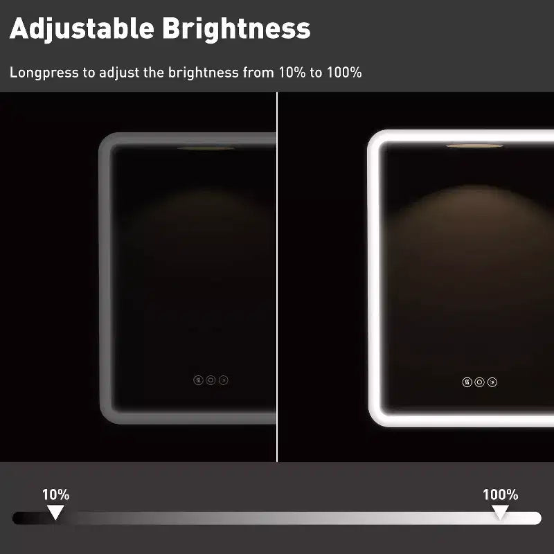 Schwarz/Weiß/Gold LED-Medizinschrank, eine Tür, Anschlag links oder rechts, zum Einbau oder zur Wandmontage