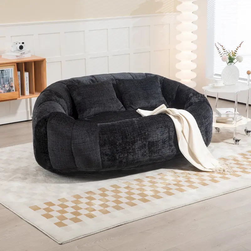GDFStudio - Laurel chenille 2-zits luie bank met schuim met hoge dichtheid en extra veel comfort