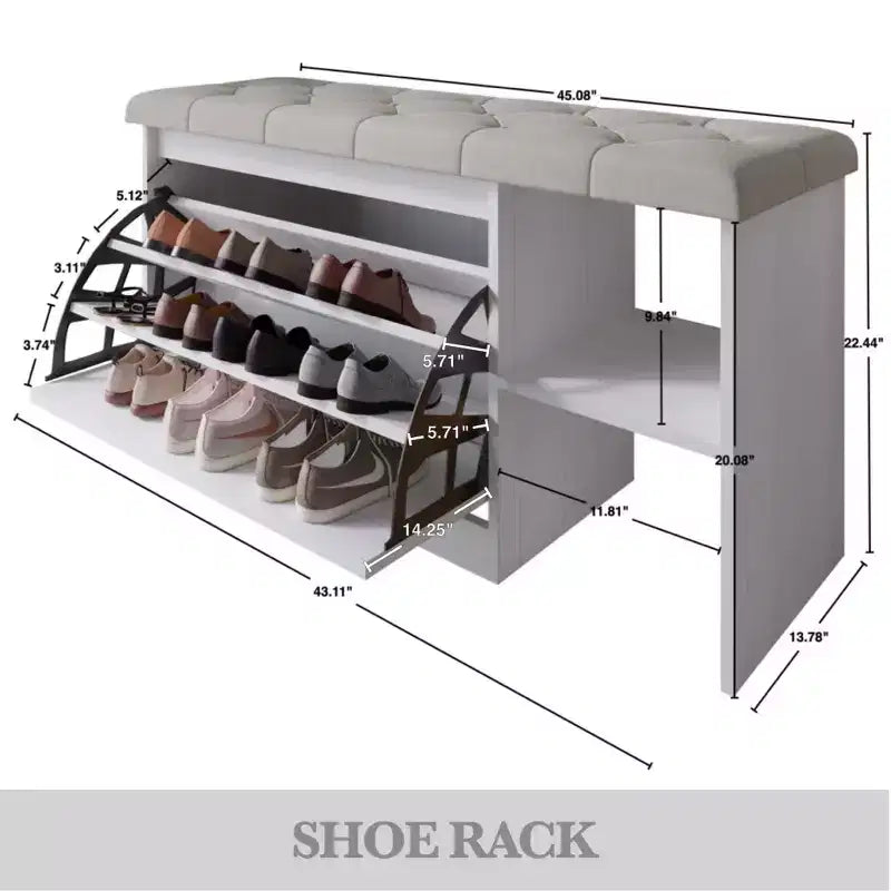 ChaletPosh Storage Shoes Bench