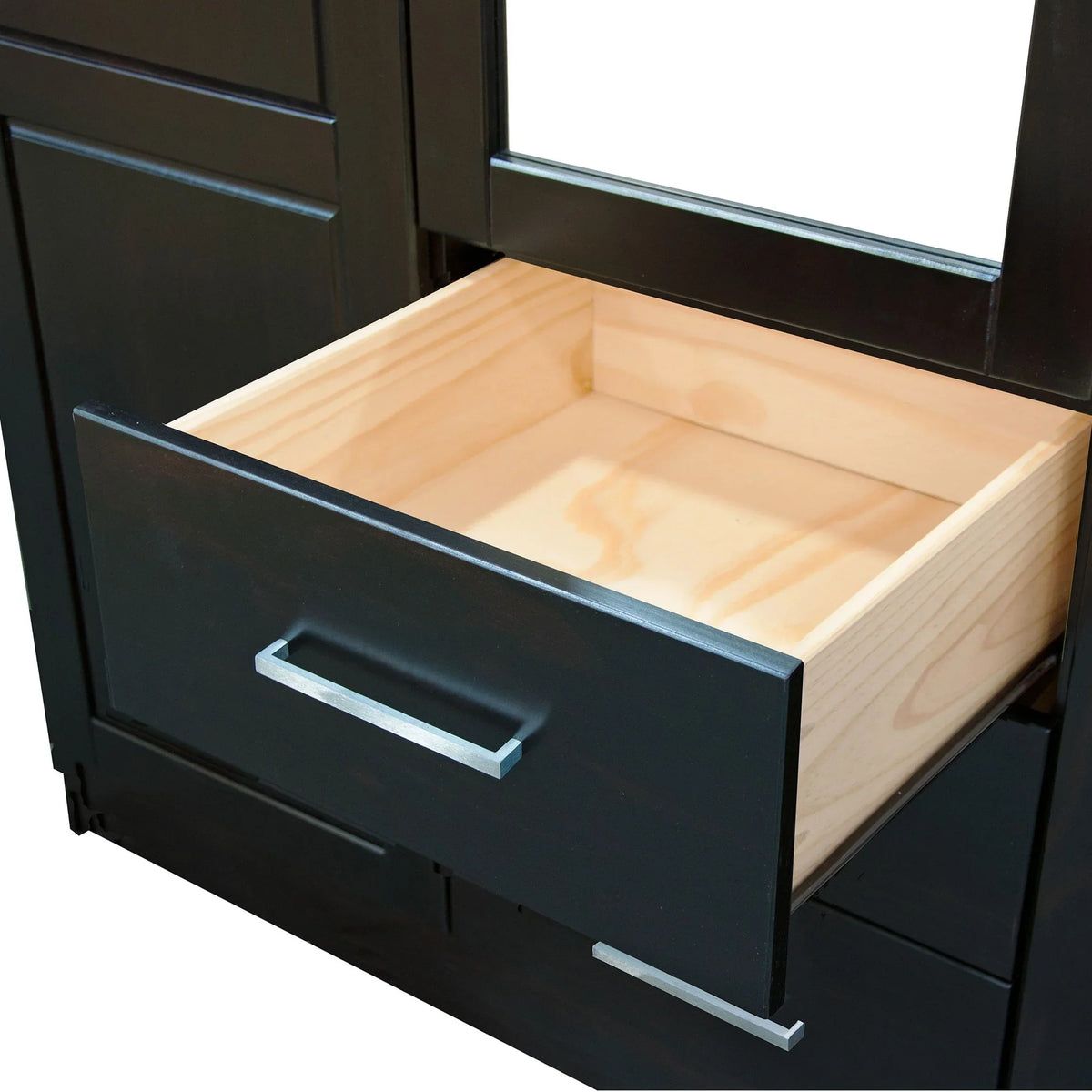 Palace Imports Cosmo 3-türiger Kleiderschrank aus 100 % Massivholz mit Türen aus Massivholz oder Spiegelglas