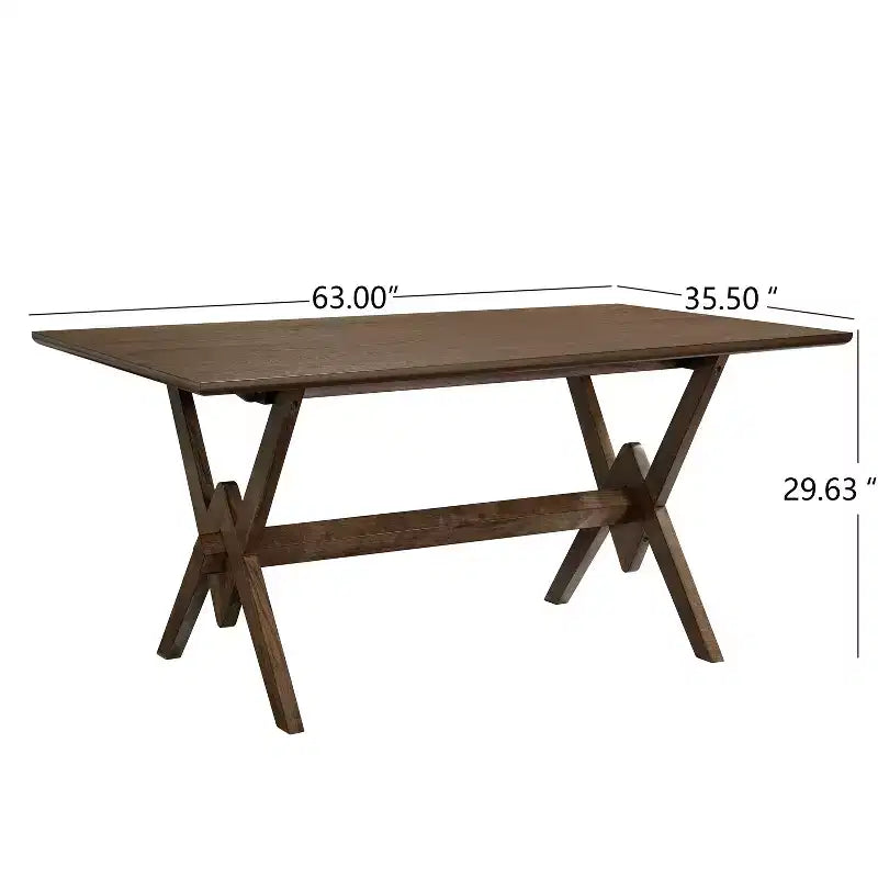 Set da pranzo moderno di metà secolo Christopher Knight Home Simon, 5 pezzi, in legno di caucciù con sedie imbottite in bouclé