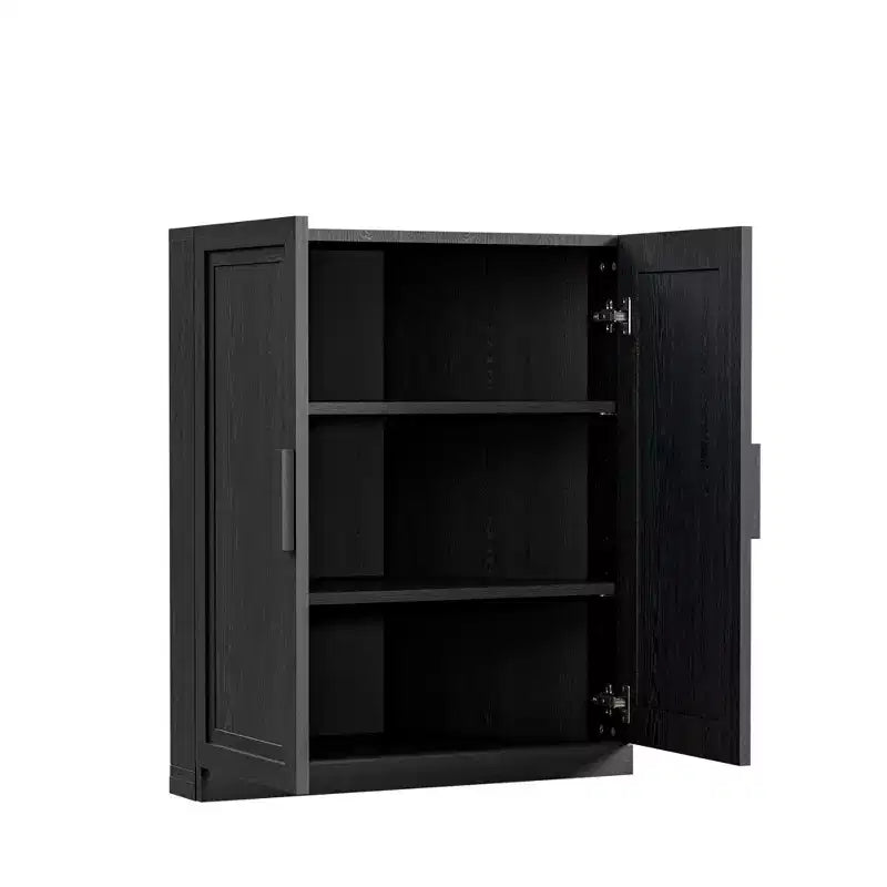 Dovelina Corner Cabinet with Adjustable Shelves Sideboard Buffet Wine Cabinet Kitchen and Dining Cabinet with Wood Doors - 31H x 31W, 36H x 31W