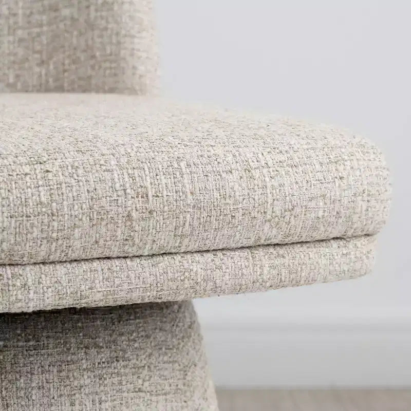 Set van 6 moderne 360° draaibare eetkamerstoelen zonder armleuningen, met voetstukachtige basis, elegante accentstoelen voor keuken, eetkamer of kantoor -Panipeachy
