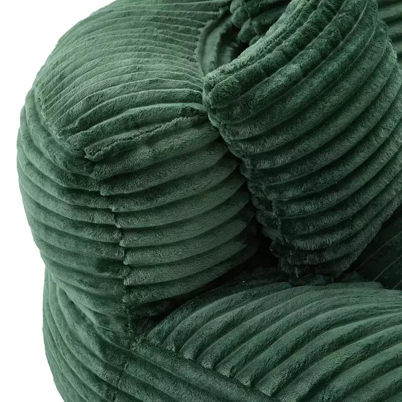Divano a sacco per adulti e bambini, poltrona a sacco oversize in velluto a coste con 3 cuscini e bracciolo per soggiorno o camera da letto