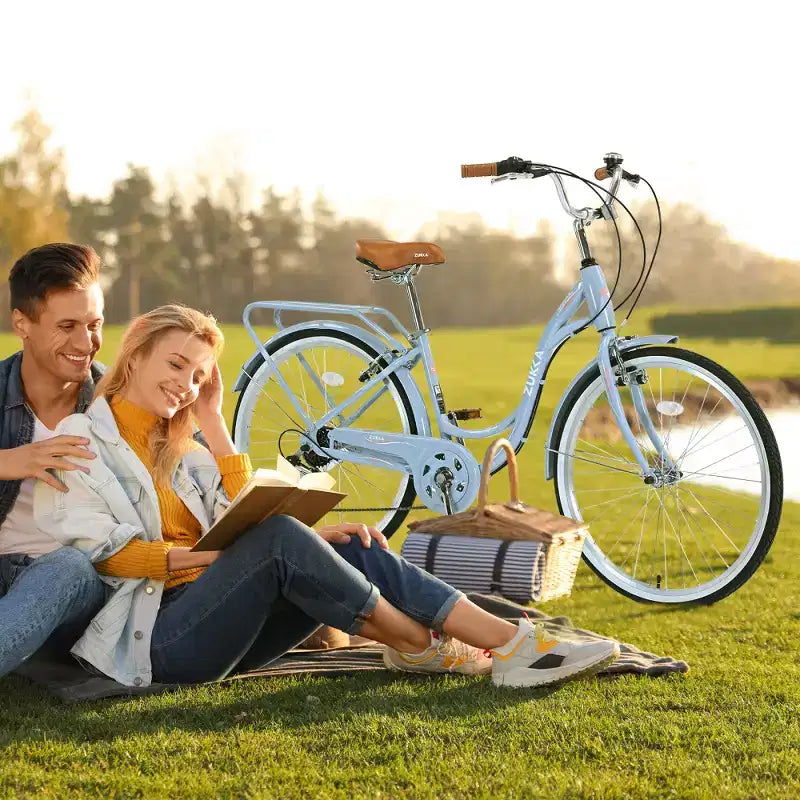 Zeus & Ruta 24-Inch Ladies' Bicycle with 7-Speed and Steel Frame