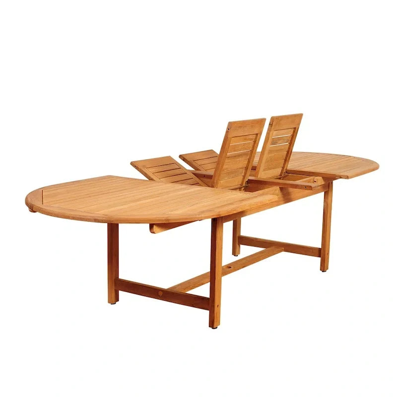 Amazonia Teak Sessa 13 piece Extendable Patio Dining Set - 13 Piece