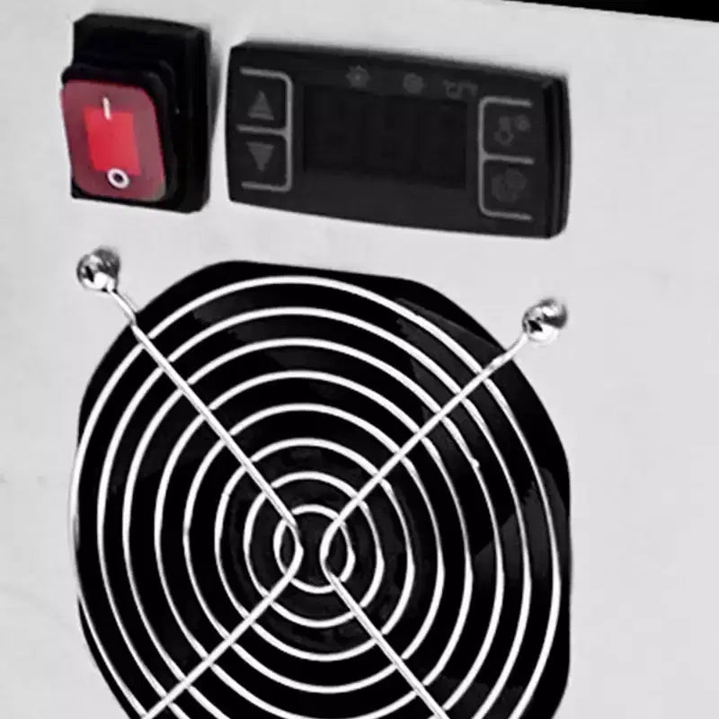 Commerciële displaykoelkast van 6,9 cu ft, gekoelde toonbankvitrine met ledverlichting voor bakkerij of café, 110 V/190 W