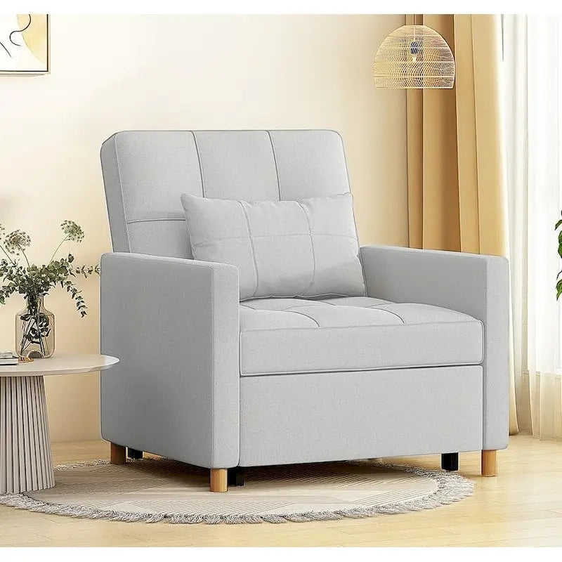 Sillón sofá cama 3 en 1 AECOJOY con almohada y respaldo convertible