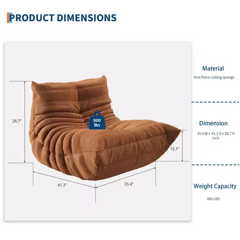 Modular Sectional Sofa, Togo Sofa with Deep Seat