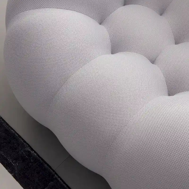 Divano relax curvo a bolle per 2 persone, a forma di nido d'ape, con tessuto 3D, per soggiorno, salotto o appartamento