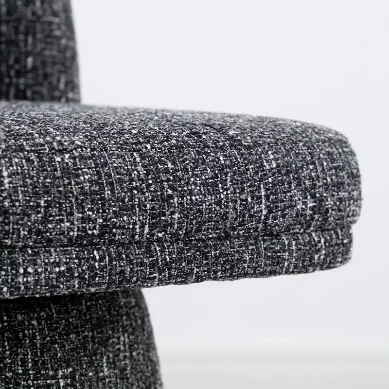 Set van 6 moderne 360° draaibare eetkamerstoelen zonder armleuningen, met voetstukachtige basis, elegante accentstoelen voor keuken, eetkamer of kantoor -Panipeachy