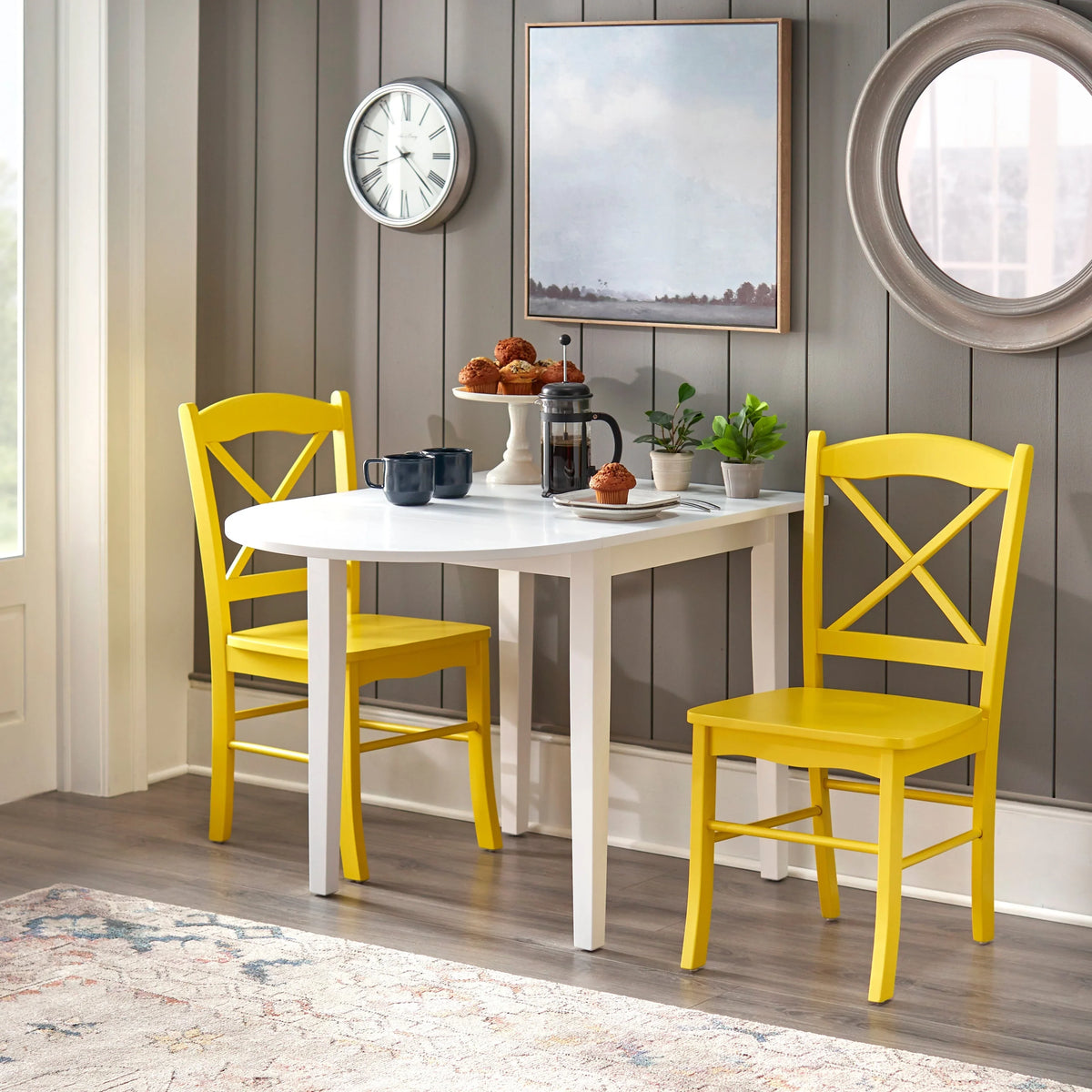Esszimmerstühle im Landhausstil „Country Cottage“ von Simple Living (2er-Set)