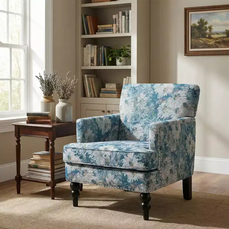 Christopher Knight Home Harrison moderner Clubsessel mit Stoffbezug und Nagelkopfverzierung