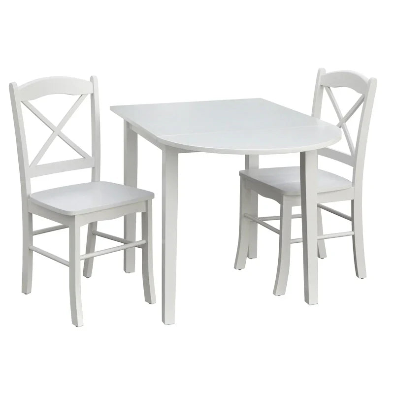Simple Living Country Cottage 3-teiliges Esszimmer-Set mit Klapptisch