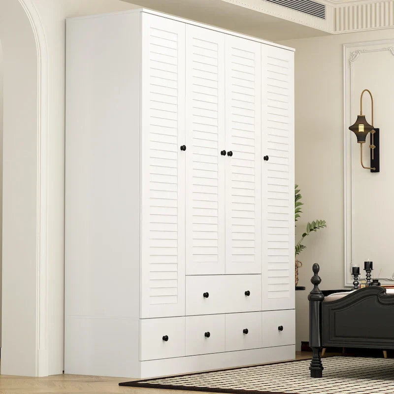 Armadio guardaroba indipendente grande 59W bianco